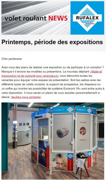 Printemps, période des exposition